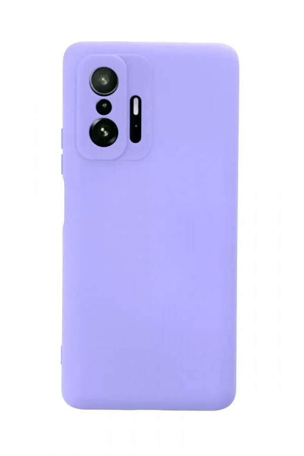 Xiaomi Mi 11T Pro Kılıf Nano içi Kadife Silikon - Lila