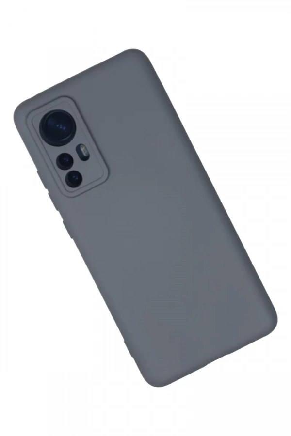 Xiaomi Mi 12 Kılıf Nano içi Kadife Silikon - Gri