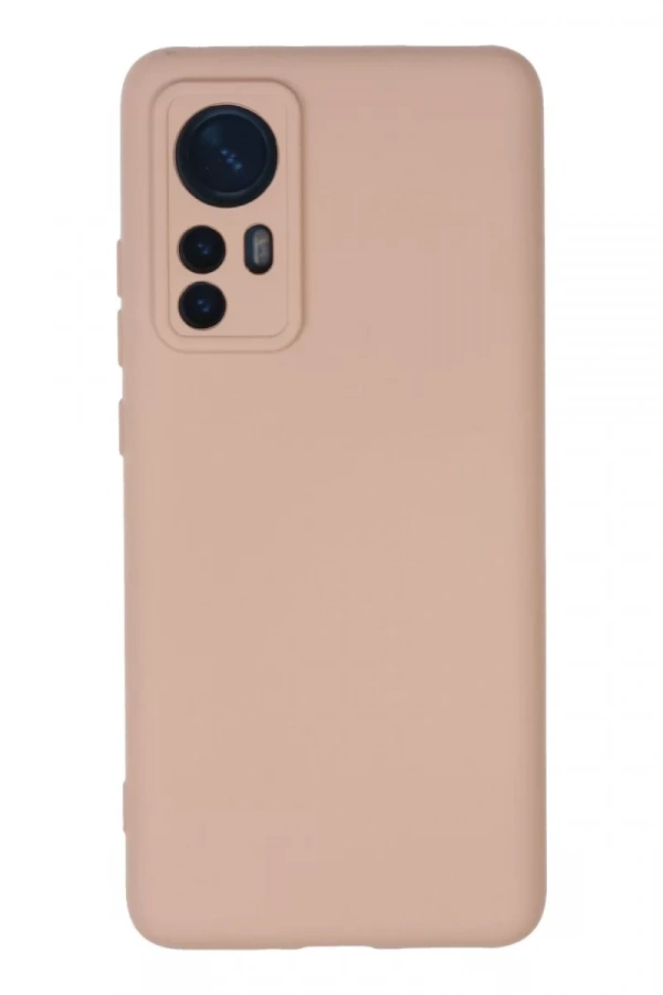 Xiaomi Mi 12 Kılıf Nano içi Kadife Silikon - Pudra