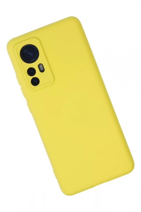 Xiaomi Mi 12 Kılıf Nano içi Kadife Silikon - Sarı