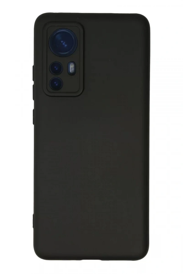 Xiaomi Mi 12 Kılıf Nano içi Kadife Silikon - Siyah