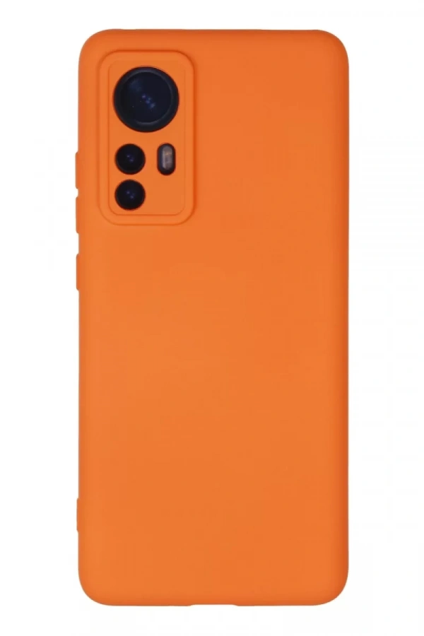Xiaomi Mi 12 Kılıf Nano içi Kadife Silikon - Turuncu