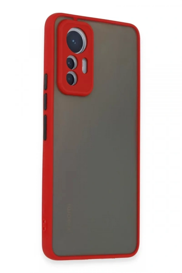 Xiaomi Mi 12 Lite Kılıf Montreal Silikon Kapak - Kırmızı