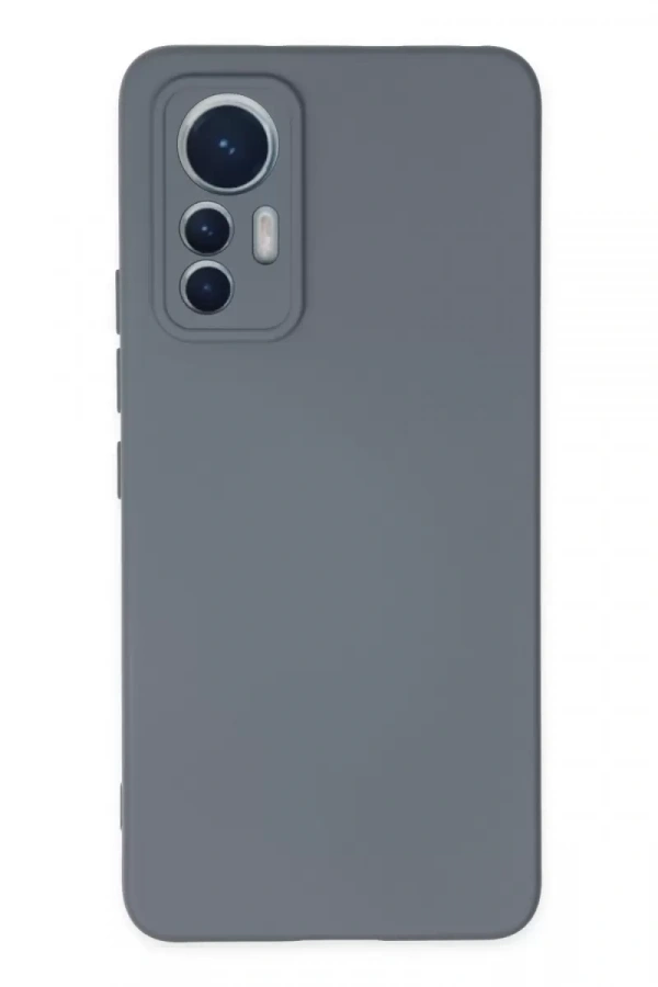 Xiaomi Mi 12 Lite Kılıf Nano içi Kadife Silikon - Gri