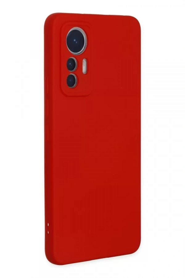 Xiaomi Mi 12 Lite Kılıf Nano içi Kadife Silikon - Kırmızı