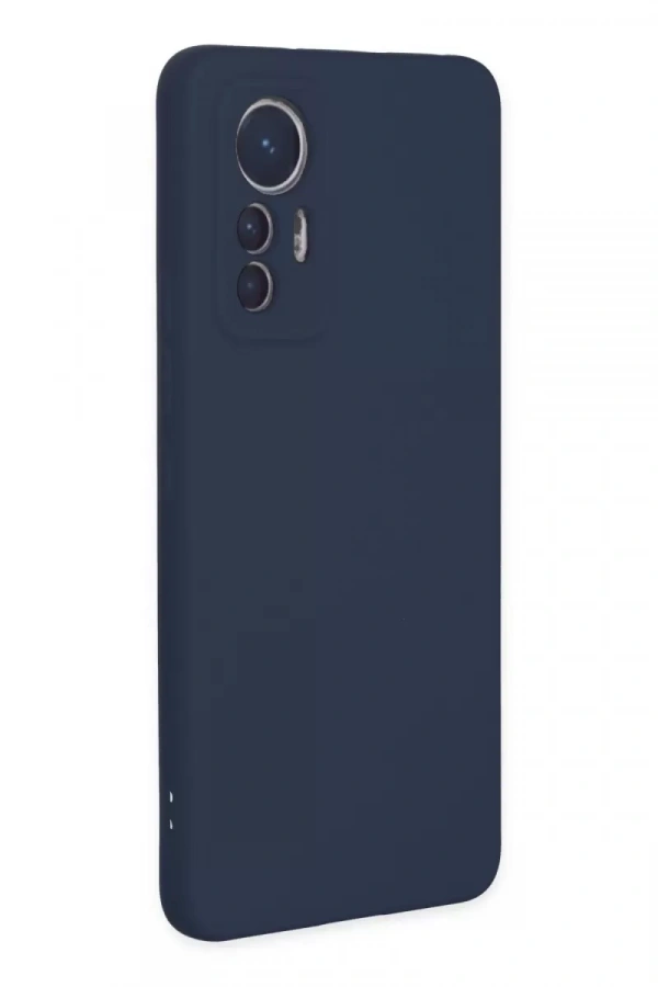 Xiaomi Mi 12 Lite Kılıf Nano içi Kadife Silikon - Lacivert