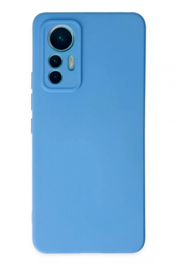 Xiaomi Mi 12 Lite Kılıf Nano içi Kadife Silikon - Mavi