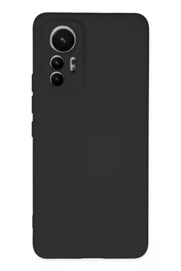 Xiaomi Mi 12 Lite Kılıf Nano içi Kadife Silikon - Siyah