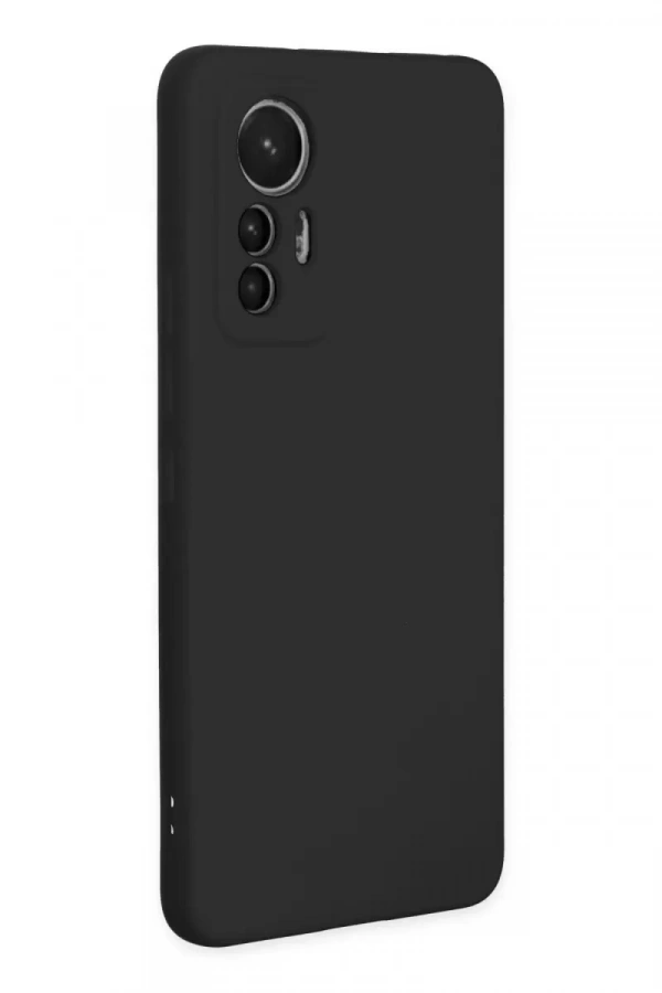 Xiaomi Mi 12 Lite Kılıf Nano içi Kadife Silikon - Siyah