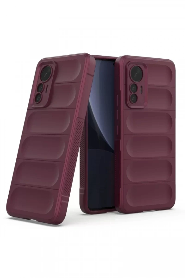 Xiaomi Mi 12 Lite Kılıf Optimum Silikon - Bordo