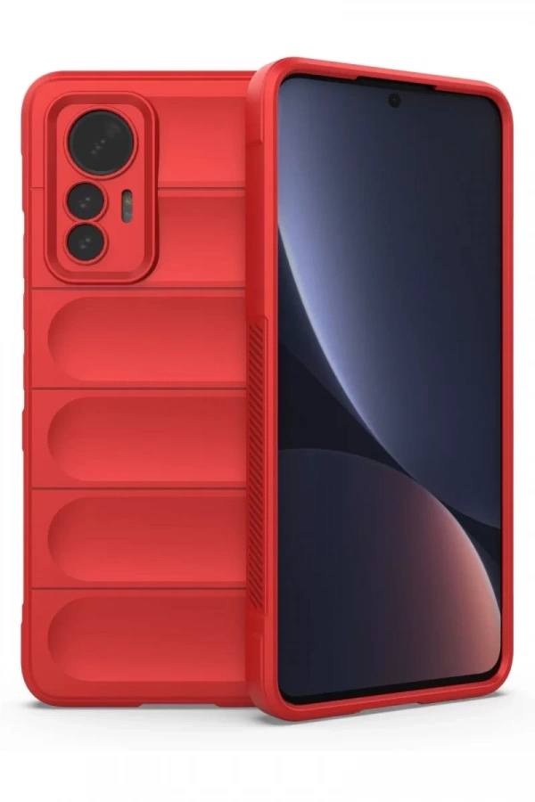 Xiaomi Mi 12 Lite Kılıf Optimum Silikon - Kırmızı