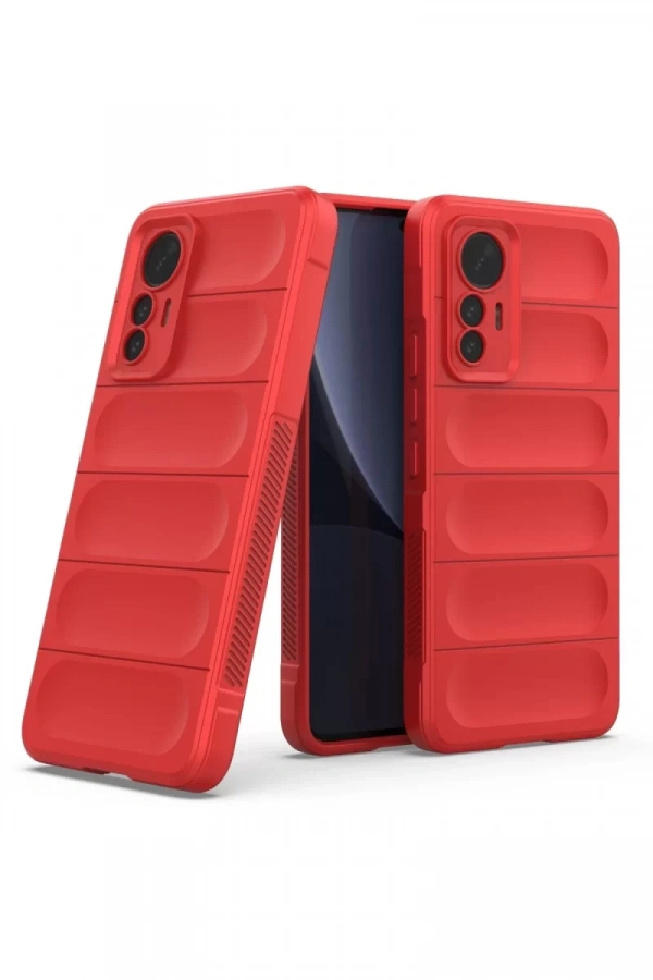 Xiaomi Mi 12 Lite Kılıf Optimum Silikon - Kırmızı