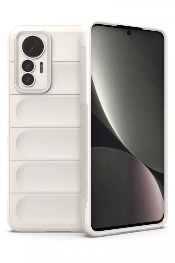 Xiaomi Mi 12 Lite Kılıf Optimum Silikon - Krem