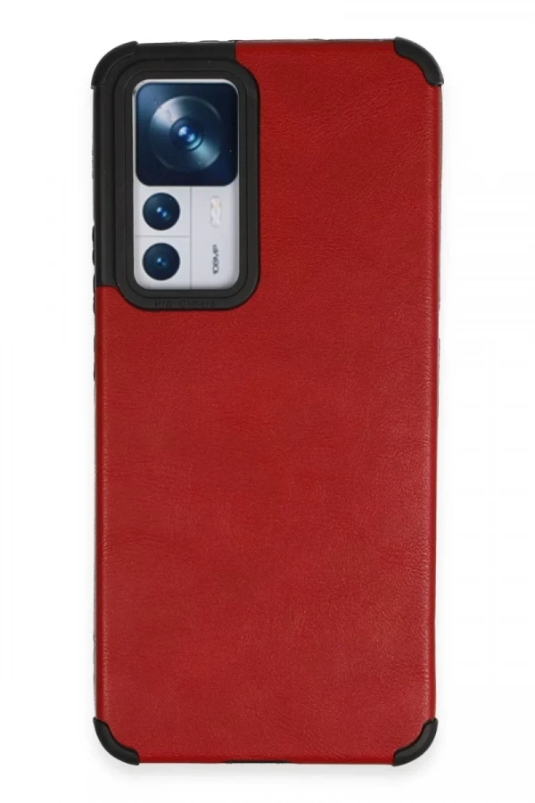 Xiaomi Mi 12T Kılıf Loop Deri Silikon - Kırmızı