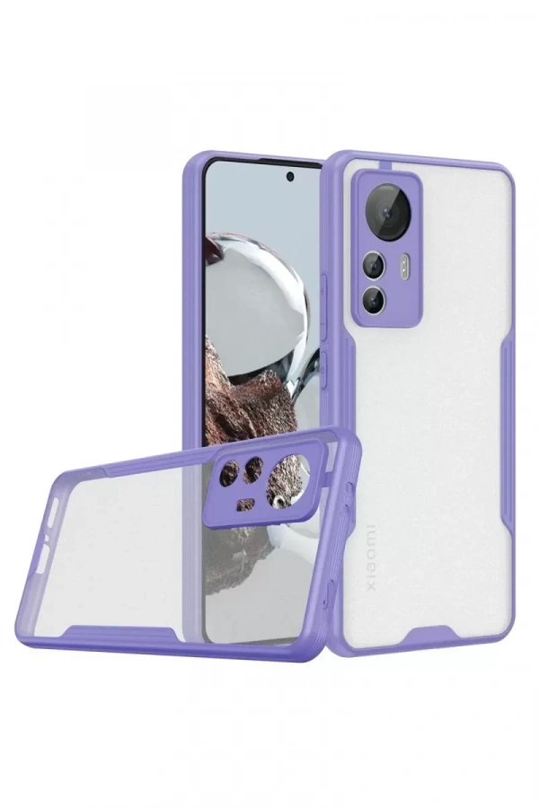 Xiaomi Mi 12T Kılıf Platin Silikon - Lila