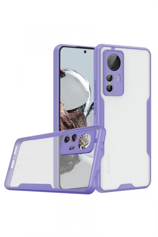 Xiaomi Mi 12T Kılıf Platin Silikon - Lila