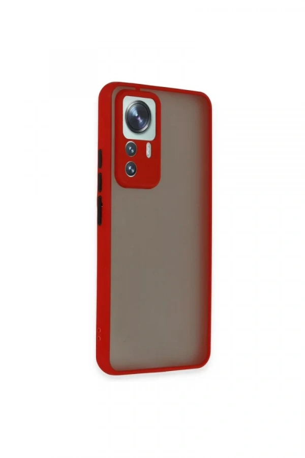 Xiaomi Mi 12T Pro Kılıf Montreal Silikon Kapak - Kırmızı