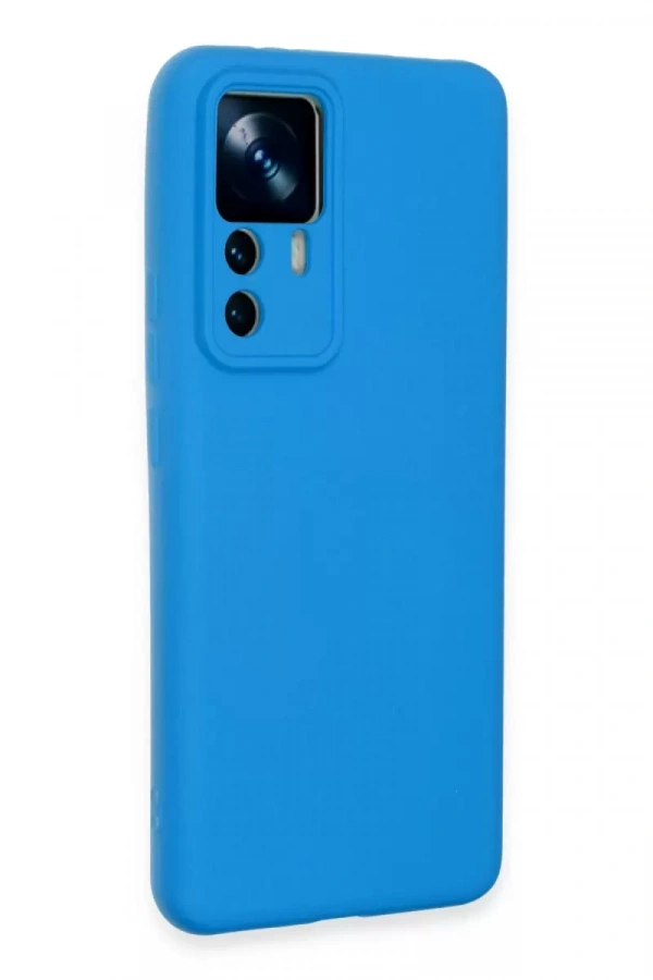 Xiaomi Mi 12T Pro Kılıf Nano içi Kadife Silikon - Mavi