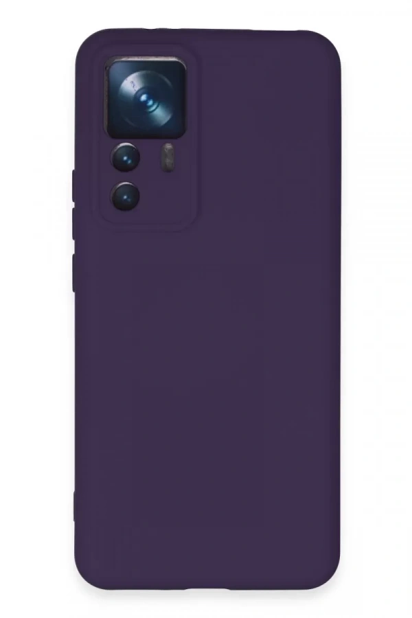 Xiaomi Mi 12T Pro Kılıf Nano içi Kadife Silikon - Mor