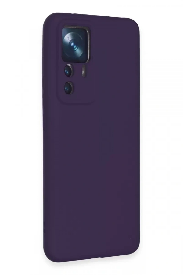 Xiaomi Mi 12T Pro Kılıf Nano içi Kadife Silikon - Mor