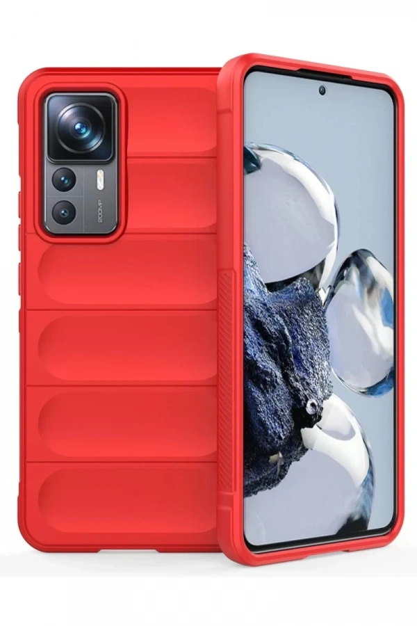 Xiaomi Mi 12T Pro Kılıf Optimum Silikon - Kırmızı
