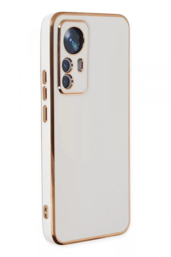Xiaomi Mi 12T Pro Kılıf Volet Silikon - Beyaz