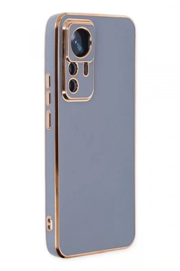 Xiaomi Mi 12T Pro Kılıf Volet Silikon - Mavi