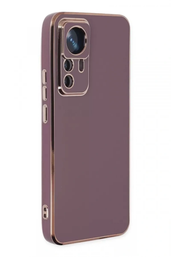 Xiaomi Mi 12T Pro Kılıf Volet Silikon - Mor