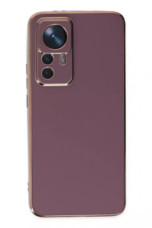 Xiaomi Mi 12T Pro Kılıf Volet Silikon - Mor