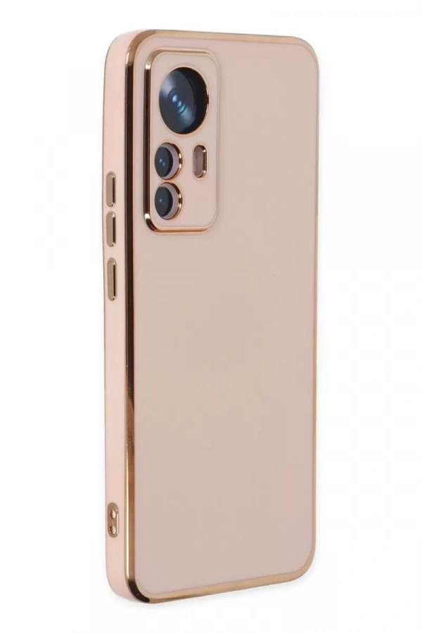 Xiaomi Mi 12T Pro Kılıf Volet Silikon - Pembe