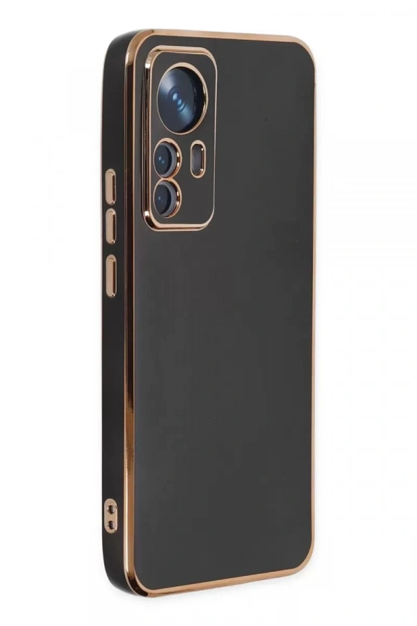 Xiaomi Mi 12T Pro Kılıf Volet Silikon - Siyah