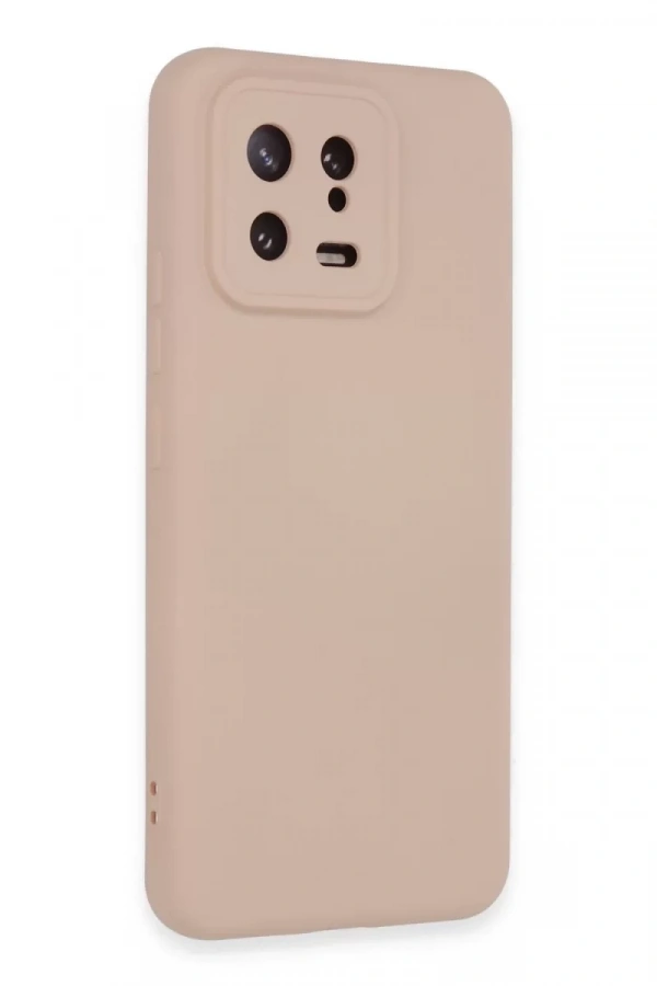 Xiaomi Mi 13 Kılıf Nano içi Kadife Silikon - Pudra
