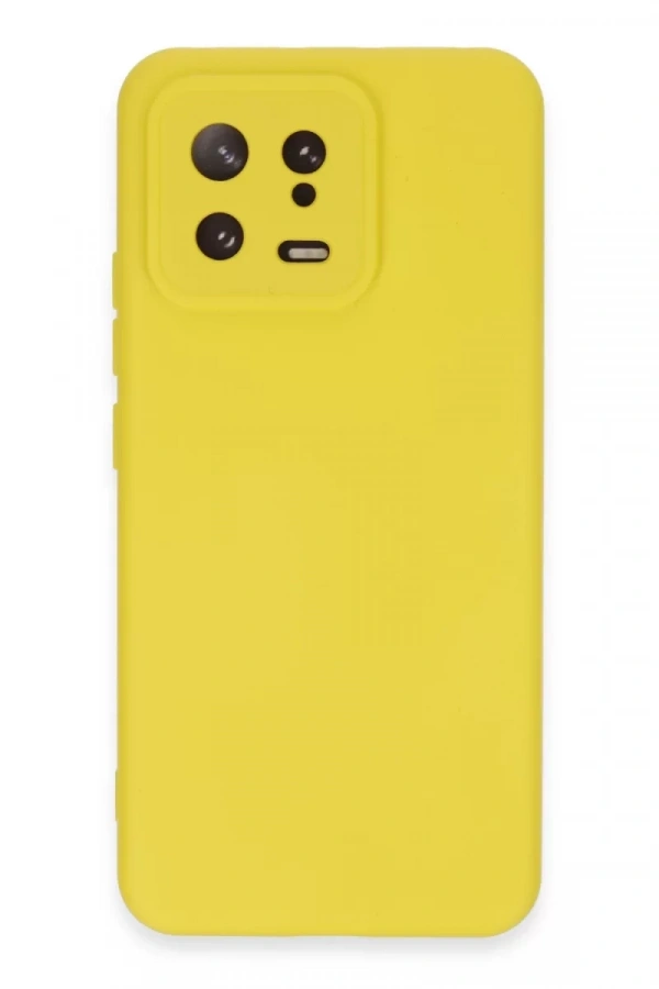 Xiaomi Mi 13 Kılıf Nano içi Kadife Silikon - Sarı