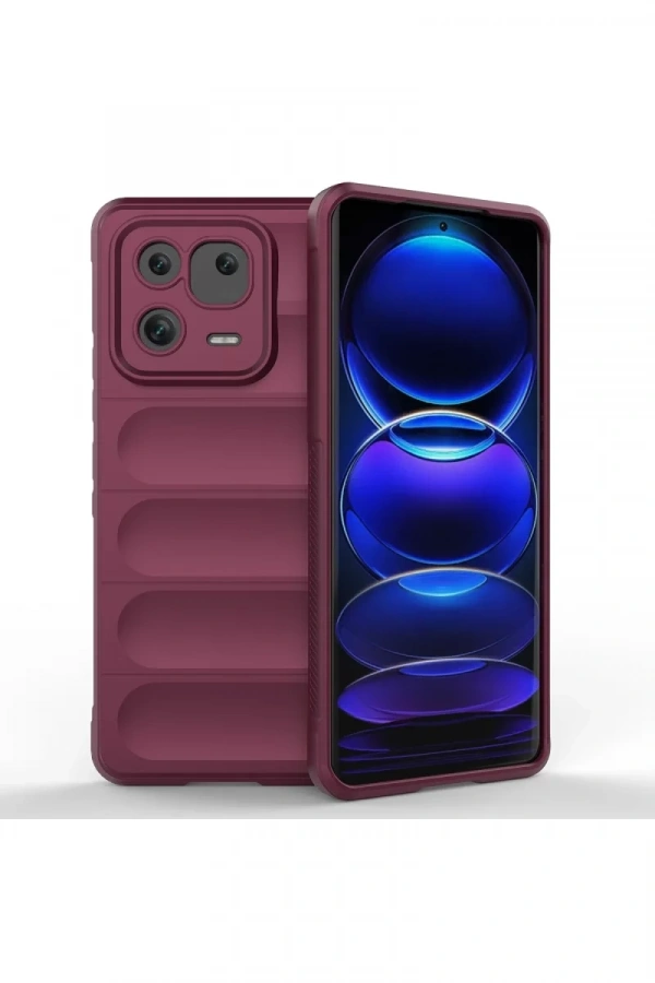 Xiaomi Mi 13 Kılıf Optimum Silikon - Bordo