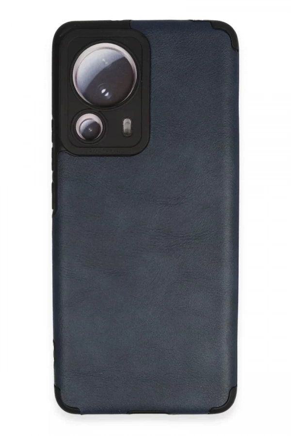 Xiaomi Mi 13 Lite Kılıf Loop Deri Silikon - Lacivert