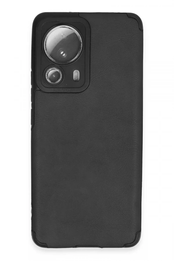Xiaomi Mi 13 Lite Kılıf Loop Deri Silikon - Siyah