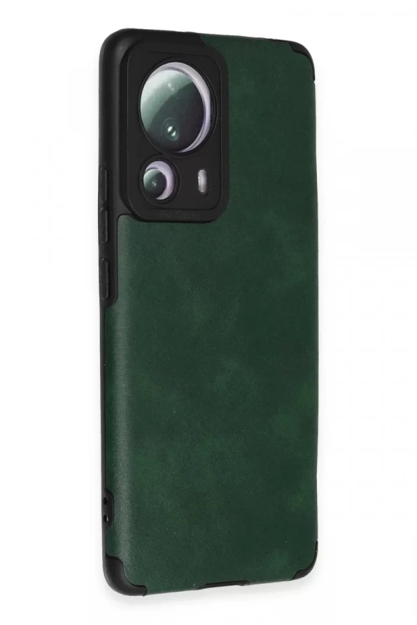Xiaomi Mi 13 Lite Kılıf Loop Deri Silikon - Yeşil