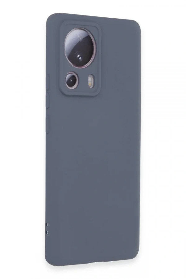 Xiaomi Mi 13 Lite Kılıf Nano içi Kadife Silikon - Gri