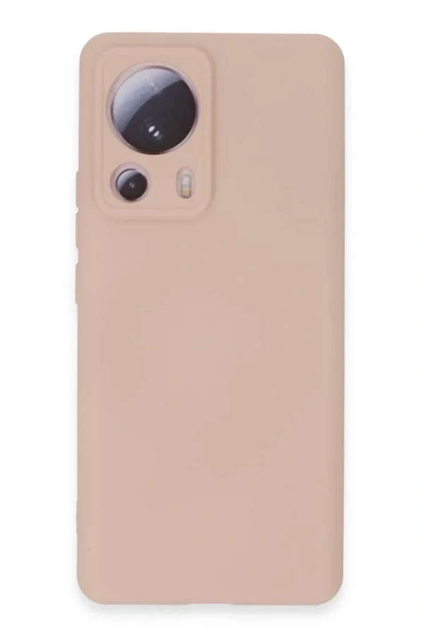 Xiaomi Mi 13 Lite Kılıf Nano içi Kadife Silikon - Pudra