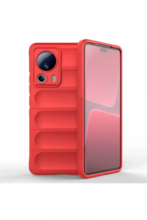 Xiaomi Mi 13 Lite Kılıf Optimum Silikon - Kırmızı
