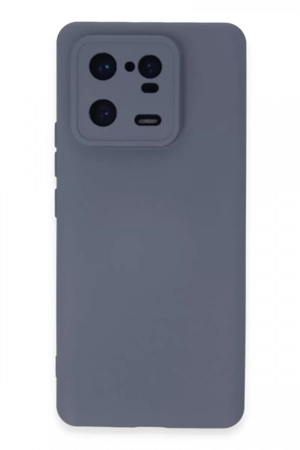 Xiaomi Mi 13 Pro Kılıf Nano içi Kadife Silikon - Gri