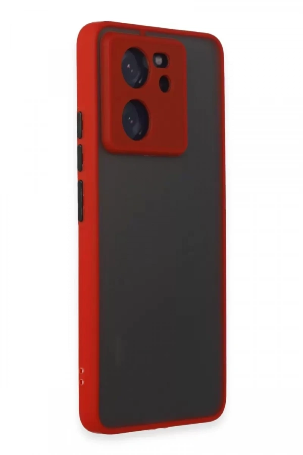 Xiaomi Mi 13T Pro Kılıf Montreal Silikon Kapak - Kırmızı