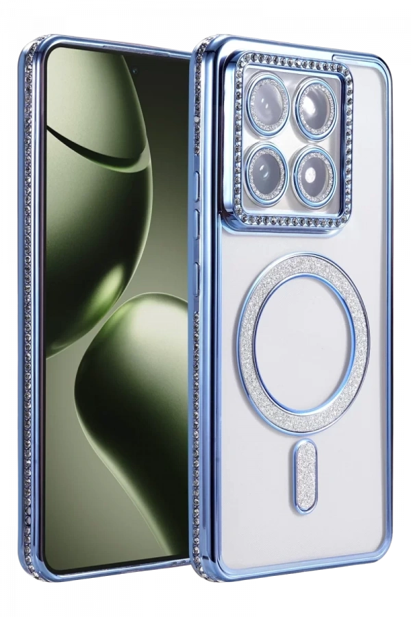 Xiaomi Mi 14T Pro Joke Simli Magneticsafe Kılıf - Mavi
