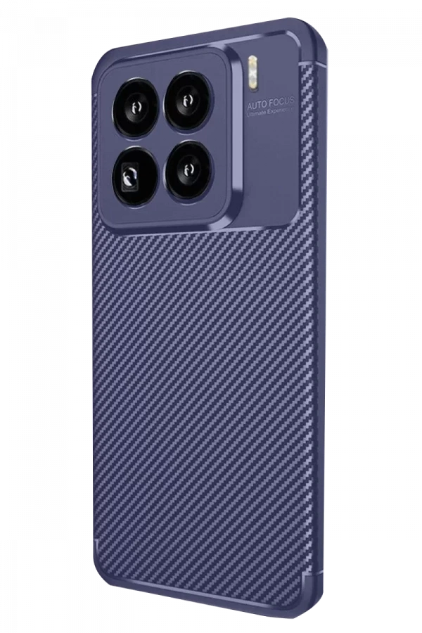 Xiaomi Mi 15 Pro Kılıf Auto Focus Karbon Kapak - Lacivert