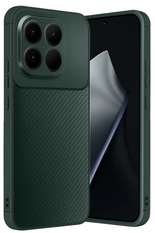 Xiaomi Mi 15T Auto Focus Karbon Kapak - Koyu Yeşil