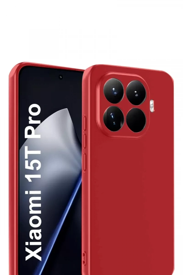 Xiaomi Mi 15T Pro First Silikon - Kırmızı