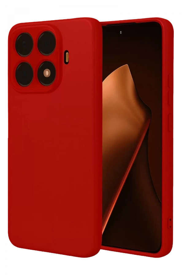 Xiaomi Mi 15T Pro Nano içi Kadife Silikon - Kırmızı