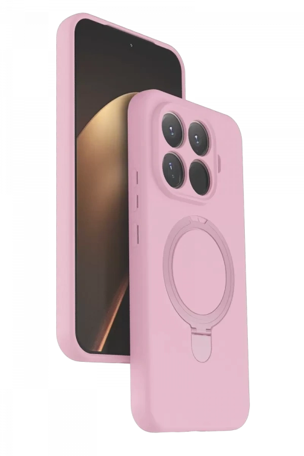 Xiaomi Mi 15T Pro Regal Magsafe Standlı Kapak - Açık Pembe