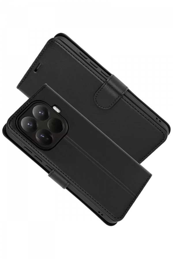 Xiaomi Mi 15T Pro Trend S Plus Kapaklı Kılıf - Siyah