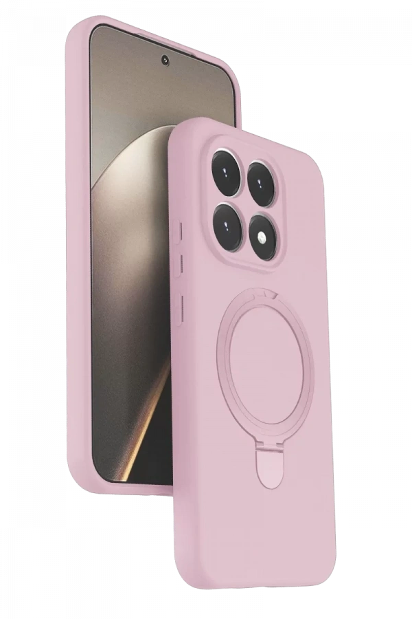 Xiaomi Mi 15T Regal Magsafe Standlı Kapak - Açık Pembe